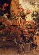 Geraniums Childe Hassam